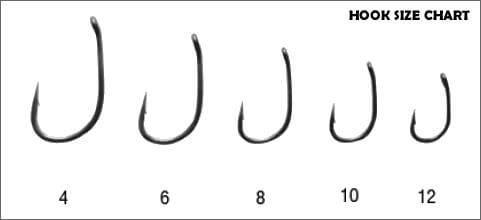 carp hook sizes