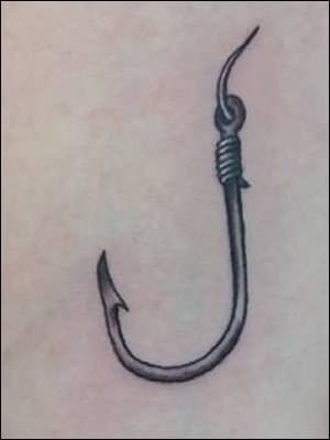 Carp Hook Tattoo