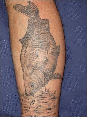 Carp Leg Tattoo