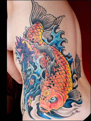 Cool Koi Carp Tattoo